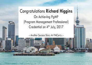 Congratulations Richard on Achieving PgMP..!